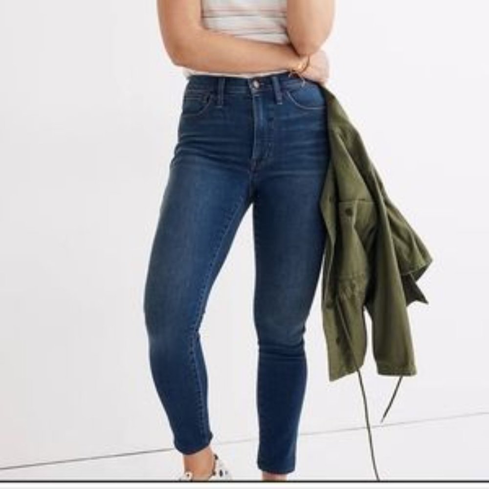 MADEWELL Tall 10" Roadtripper Supersoft slimming jeans in Playford wash NEW